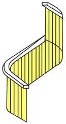 Store  bandes verticales de forme cintre vertical et horizontal